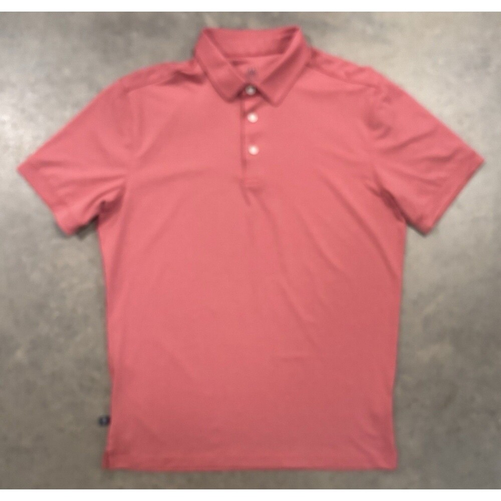 Mizzen Main Polo Shirt Mens Medium Trim Golf Performance Stretch
